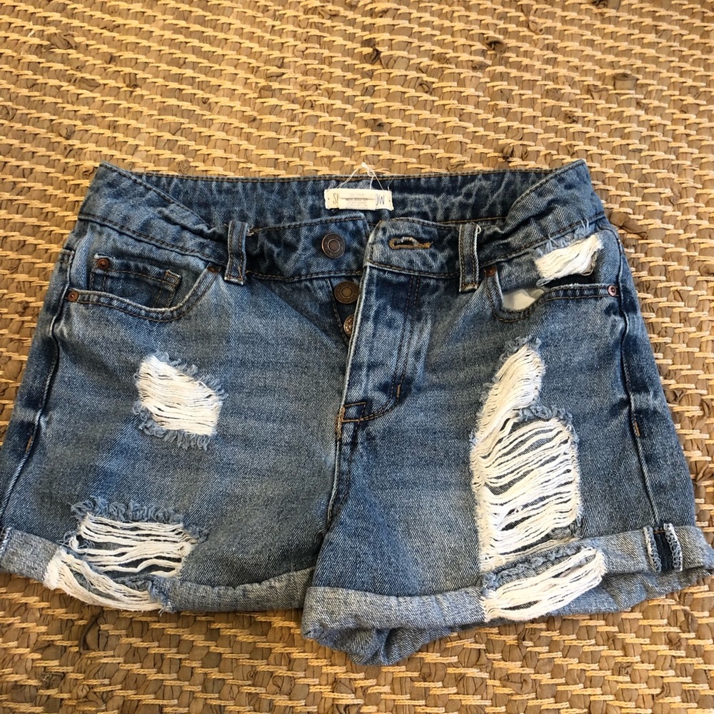 Denim shorts
